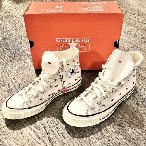 Converse Chuck 70 Hi Women`s Valentine`s Day White Red A01601C Shoes Womens 7