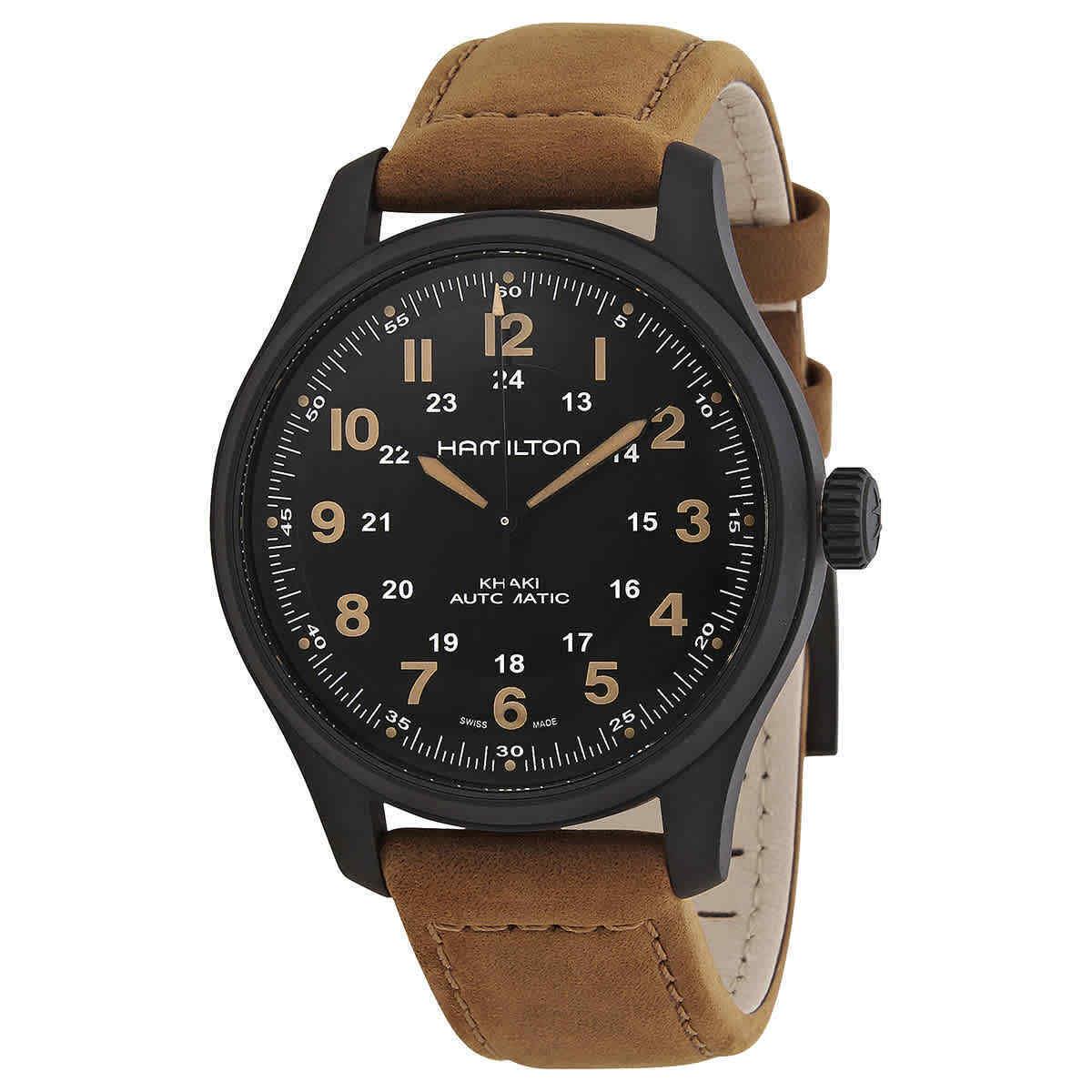 Hamilton Khaki Field Automatic Black Dial Men`s Watch H70665533