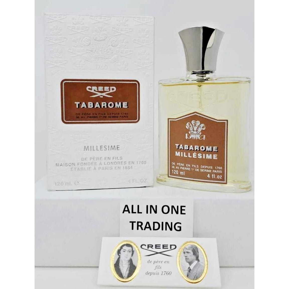 Creed Millesime Tabarome 4 Fl. Oz. Edp Spray Fragrance For Men Rare Item