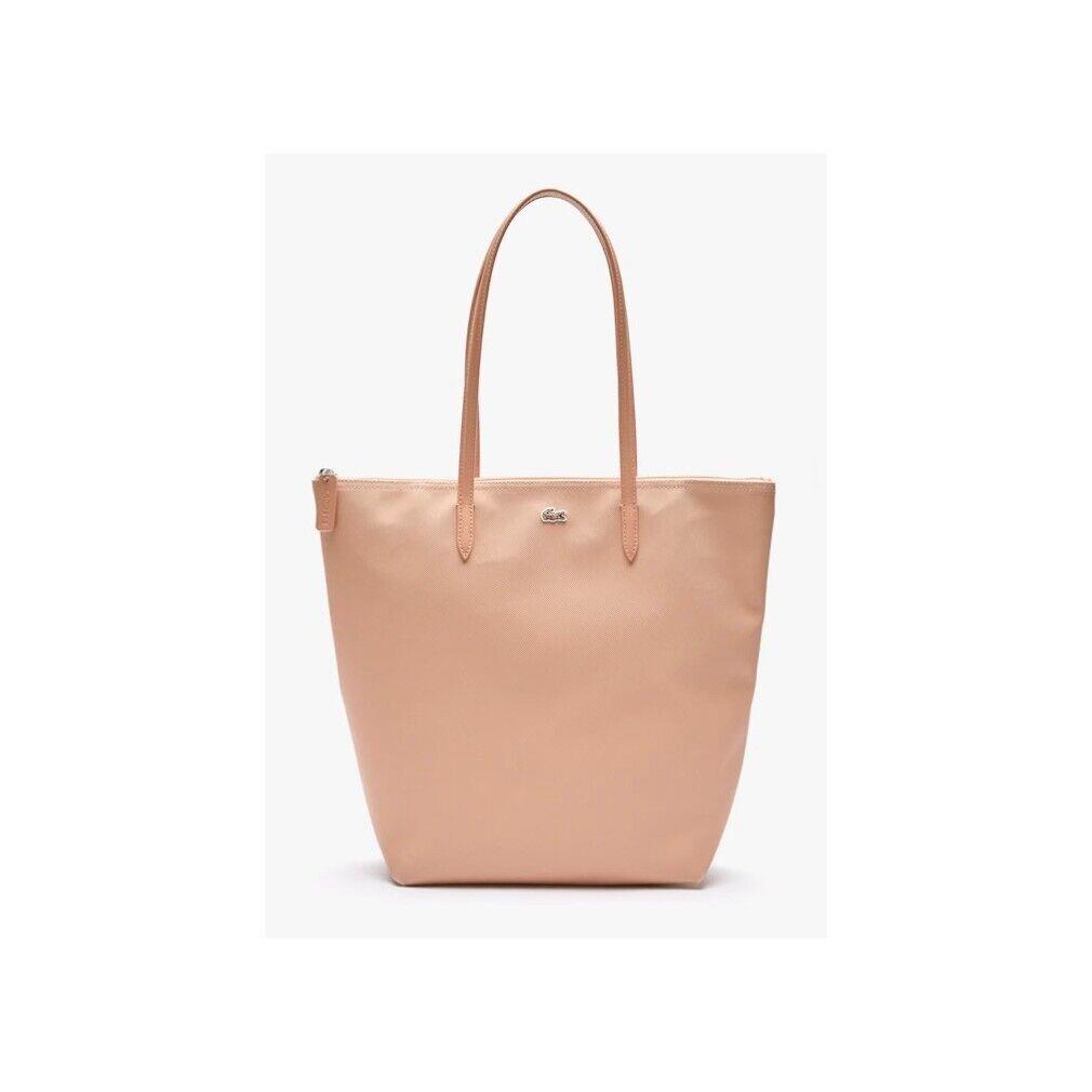 Lacoste Women`s L.12.12 Concept Vertical Zip Tote Bag Amande