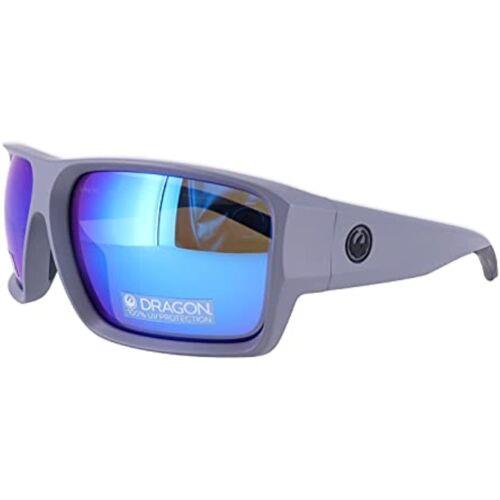 Dragon Freed LL H2O 024 Matte Grey Sunglasses with Blue Ion Luma Lenses - Matte Grey H2o, Frame: Grey, Lens: Blue