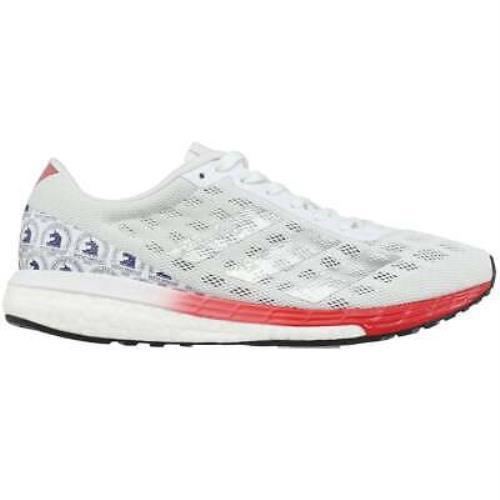 Adidas FX8499 Adizero Boston 9 Mens Running Sneakers Shoes - White