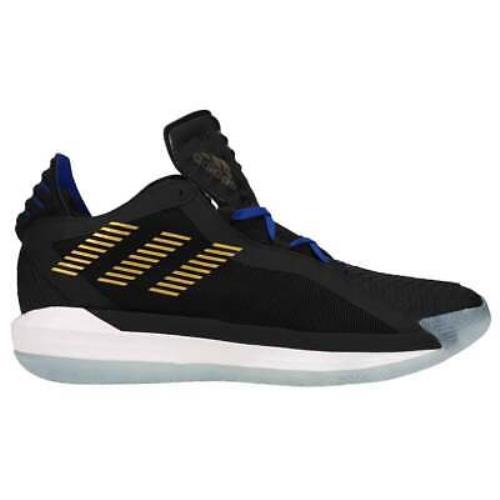 Adidas FU9447 Dame 6 Mens Basketball Sneakers Shoes Casual - Black