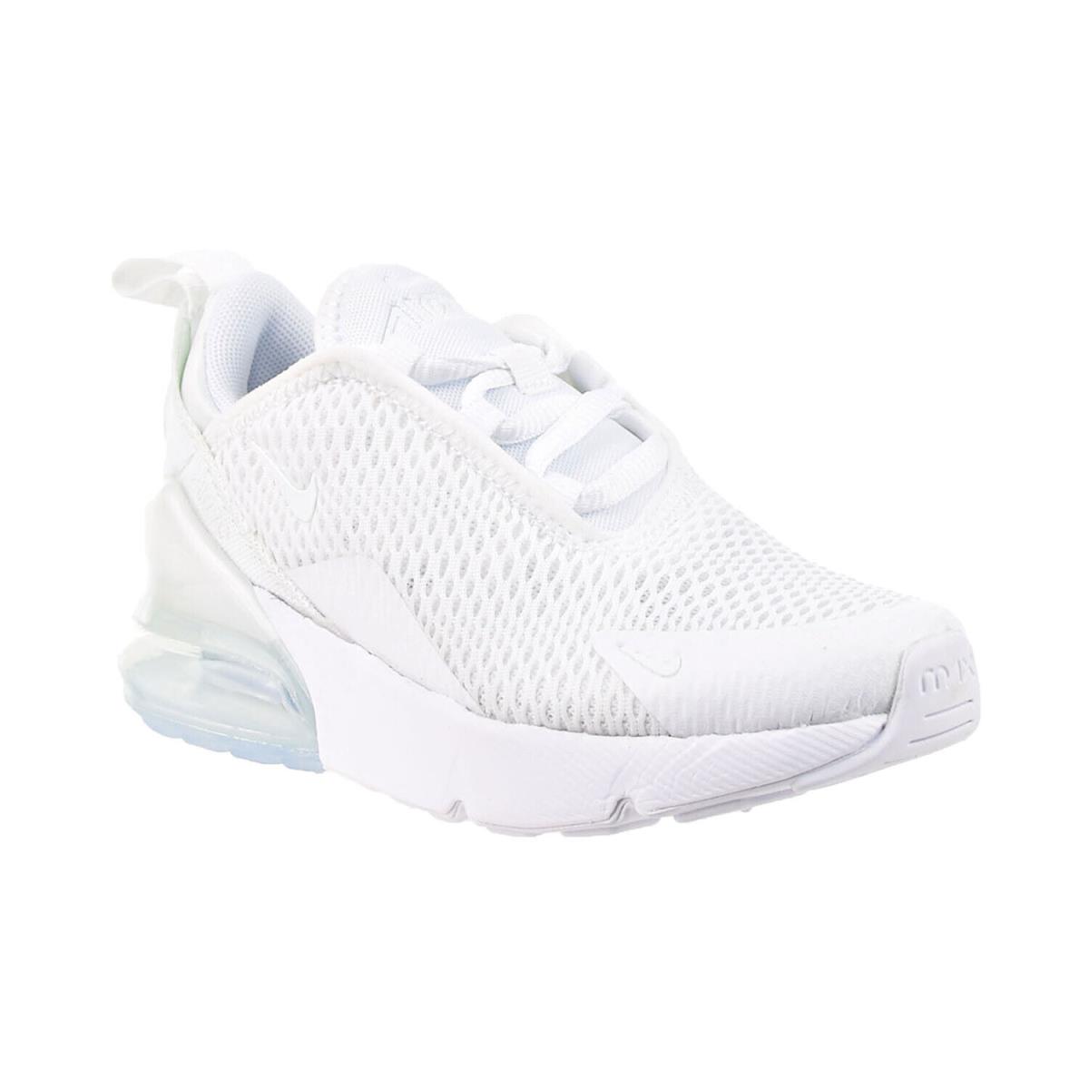 Nike Air Max 270 PS Little Kids` Shoes White-metallic Silver AO2372-103 - White-Metallic Silver