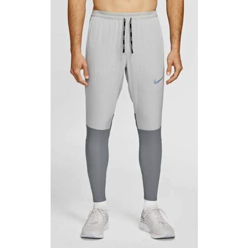 Nike Swift Hybrid Smoke Grey Ventilated Slim Fit Running Pants Mens M L XL