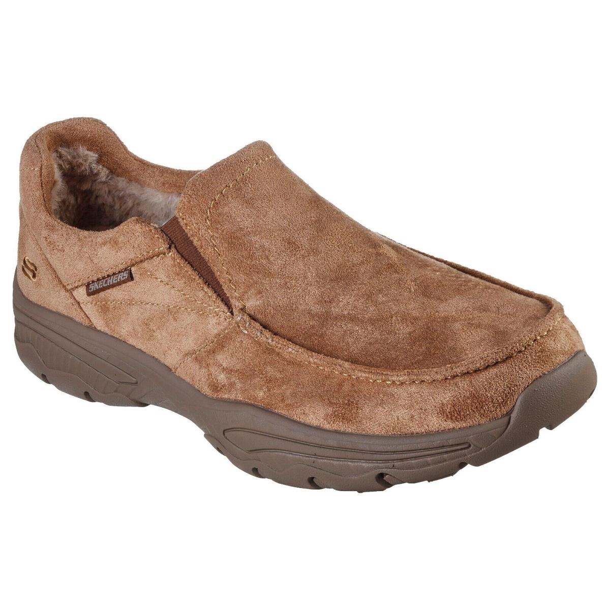 Men`s Skechers Relaxed Fit Creston Garvis Casual Shoes 204403 /tan Multip Sizes