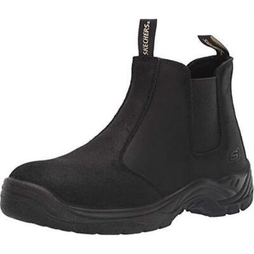 Skechers Men`s Chelsea Boot Construction Shoe Black