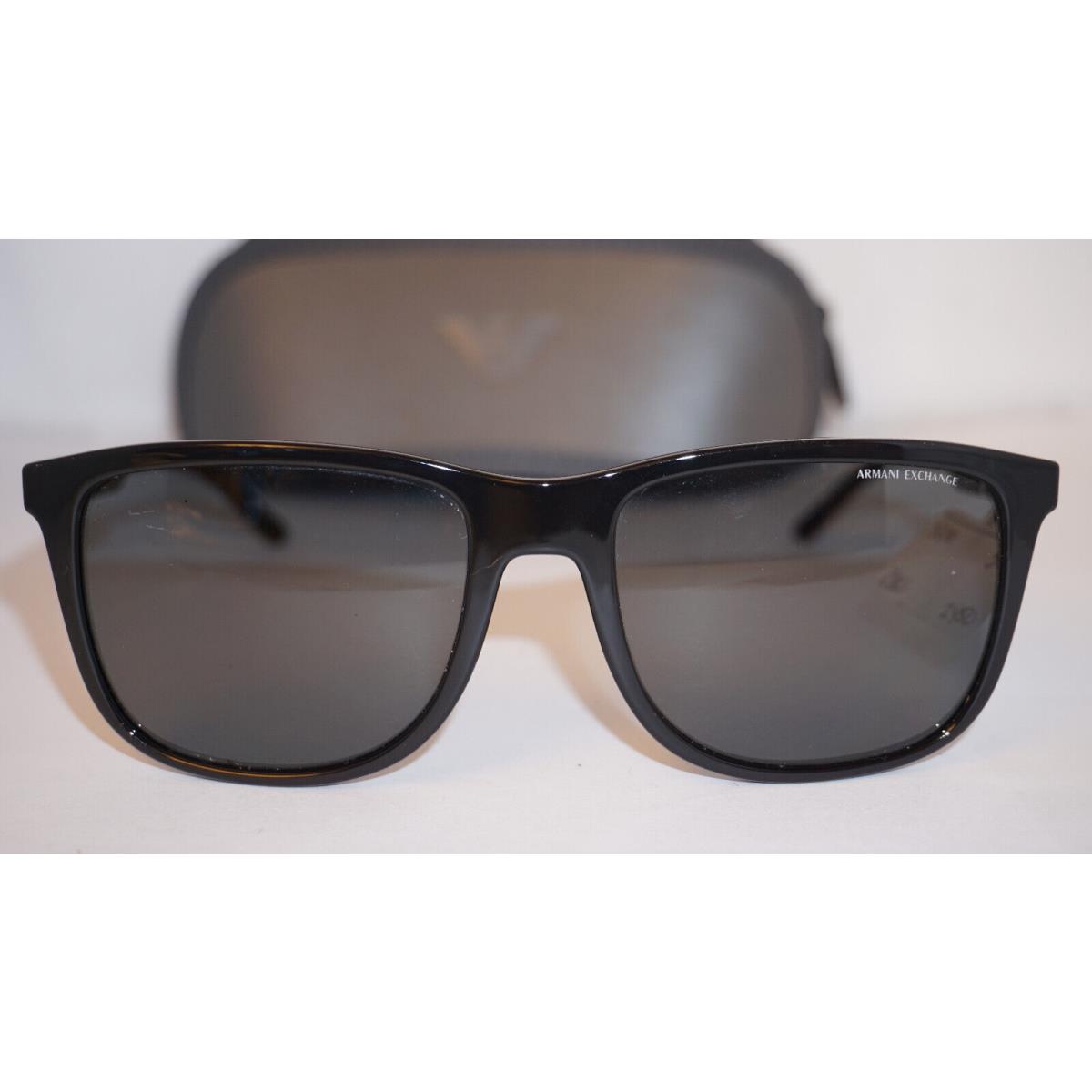 Armani Exchange Sunglasses Black Grey Mirror AX4070S 2450 46 18 145