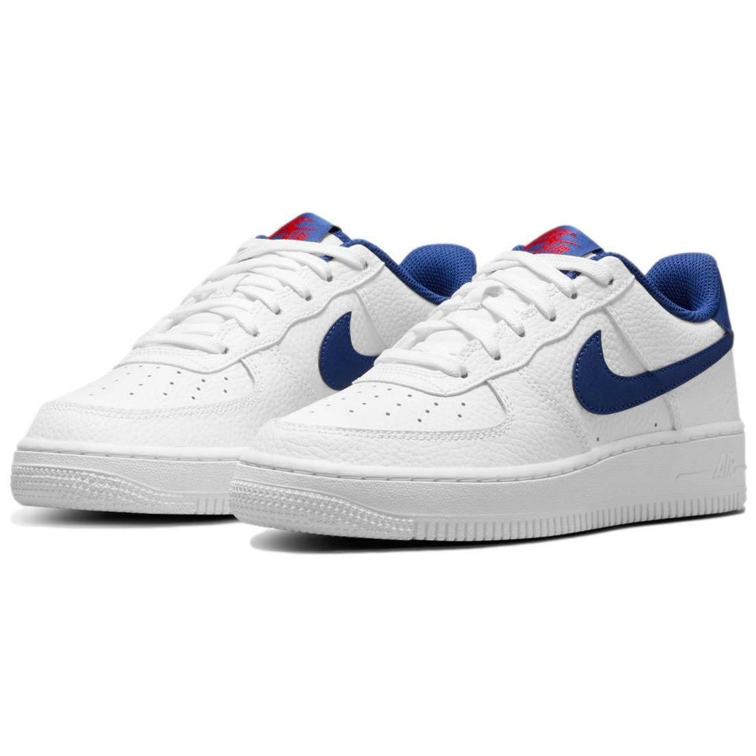 Nike Air Force 1 Low GS `white Deep Royal` Youth Shoes CT3839-101