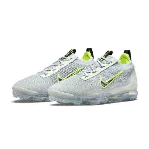 Nike Air Vapormax 2021 Flyknit `logo Pack - Wolf Grey Volt` Shoes DH4085-001