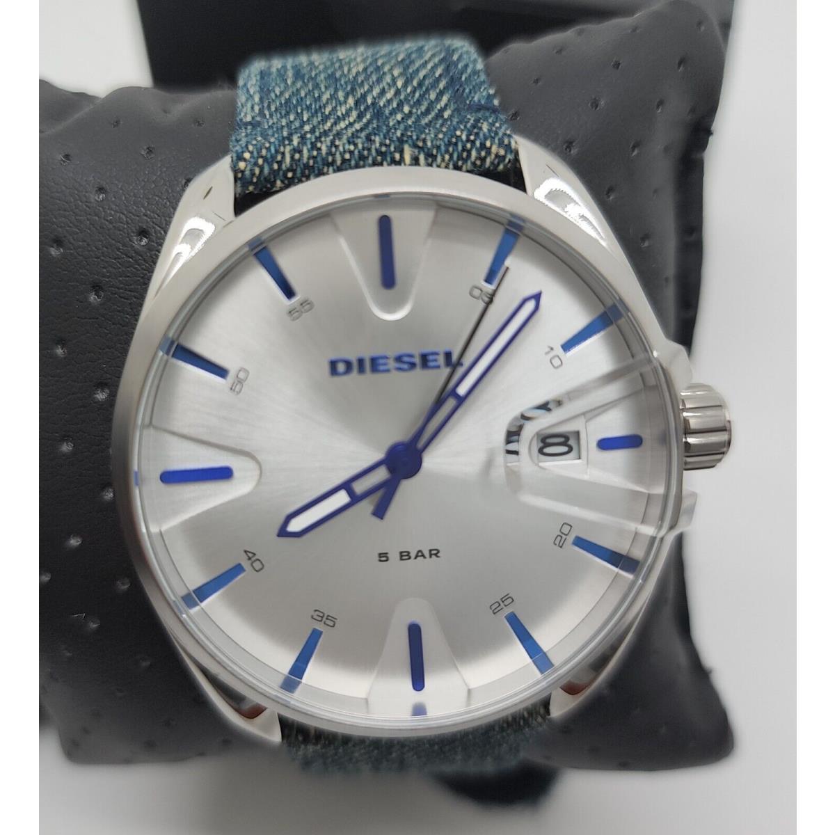 Diesel watch  - Silver Dial, Blue Band, Silver Bezel 1