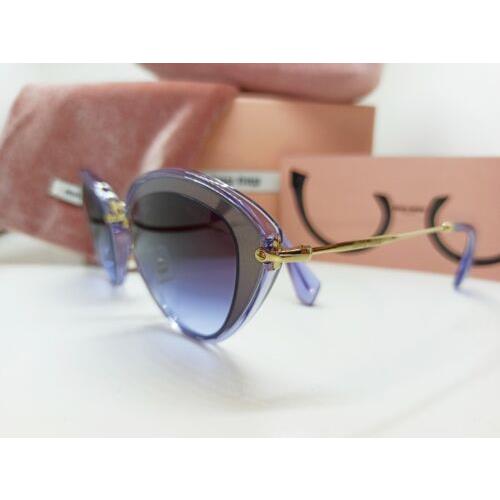 Miu Miu sunglasses SMU - Violet Frame, Light Blue Lens