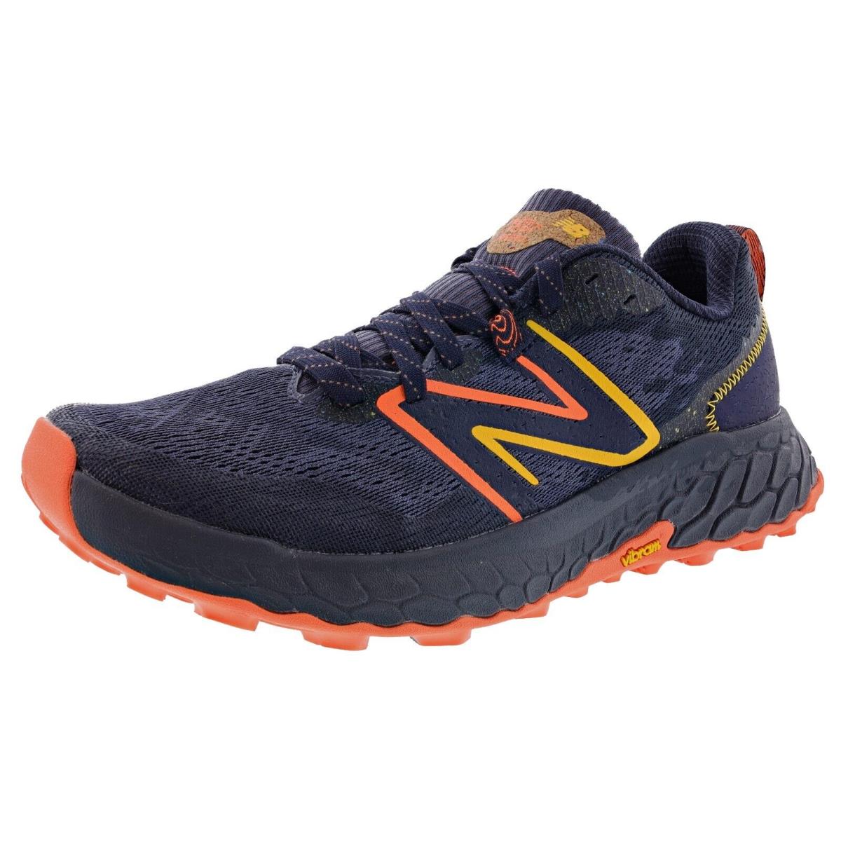 New Balance Men S Fresh Foam Hierro Mthier V7 2E Wide Width Trail Running Shoes THUNDER / VIBRANT ORANGE / VIBRANT APRICOT