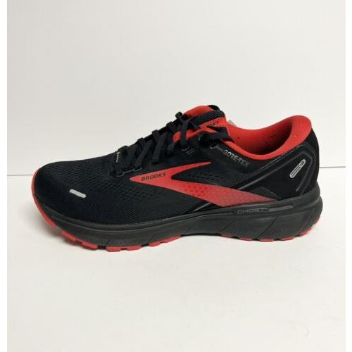 Brooks Mens Ghost 14 Gtx Running Shoes Black/red Size 10.5 M