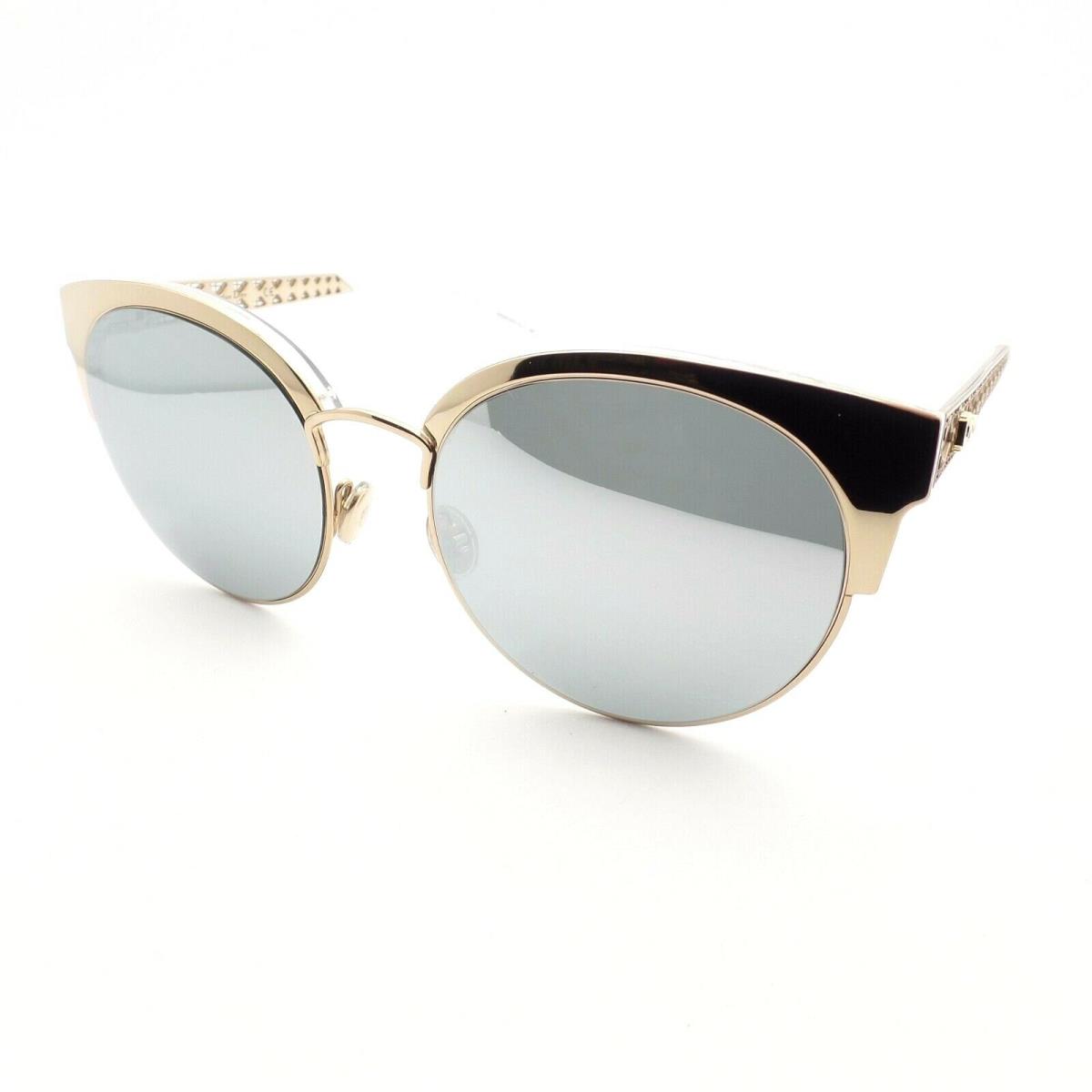 Christian Dior Dioramamini J5GDC 54 Gold Silver Mirror Sunglasses
