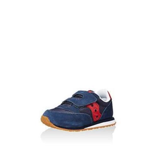 Saucony Unisex-child Baby Jazz Hook Loop Navy/red 6 M