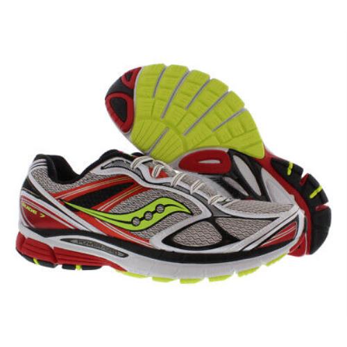 Saucony Guide 7 Mens Shoes Size 11.5 Color: White/red/citron