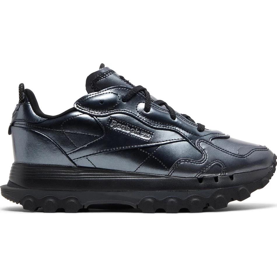Womens Reebok Cardi B Classic Leather Shoes Size 6.5 Black Dark Silver  GW2631 | 063123176571 - Reebok shoes Classic Leather Cardi - Black |  SporTipTop