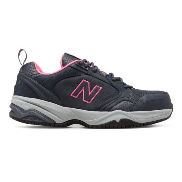 New Balance Women`s Steel Toe 627 Suede Industrial Shoes. Dark Grey. US 6.5 D