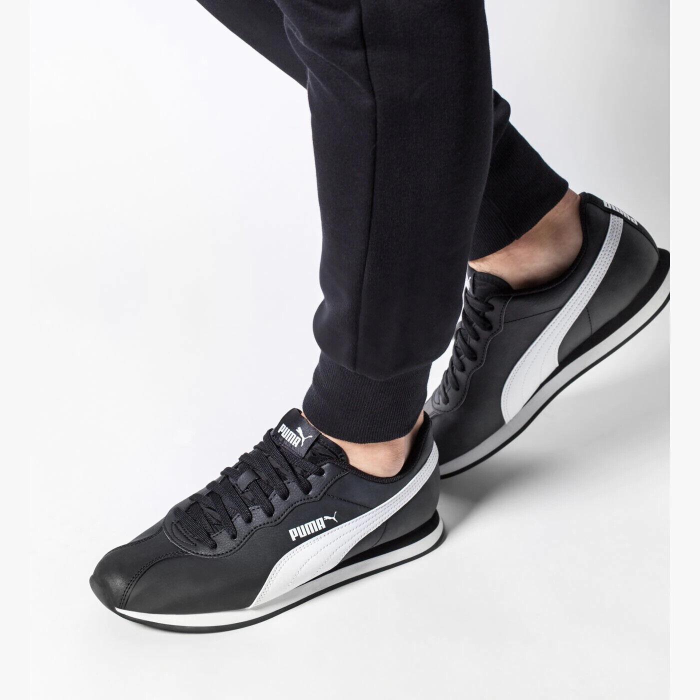 Puma Turin II Men`s Sneakers Shoe Basics Casual Black Size 10.5