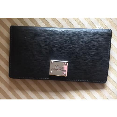 Lauren Ralph Lauren Black Leather Wallet Credit Card Holder