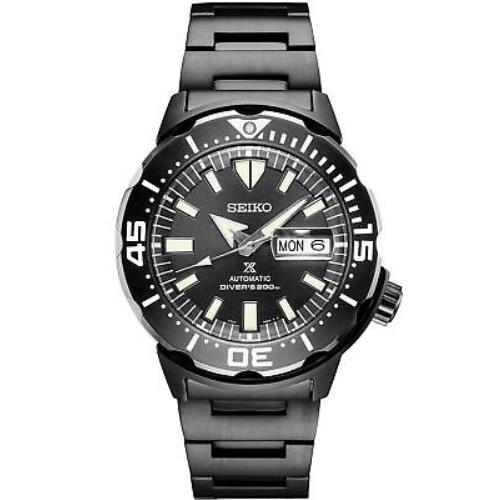 Seiko Men`s Prospex Automatic Diver Black Dial and Band Watch SRPD29 - Black Dial