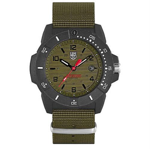 Luminox Navy Seal Carbonox 45mm Green Dial Quartz Mens Watch XS.3617.SET