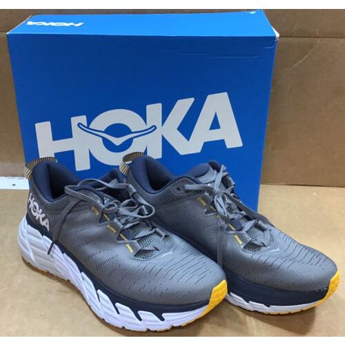 Hoka One Men`s Gaviota 3 Running Shoes Charcoal Gray/ombre Blue