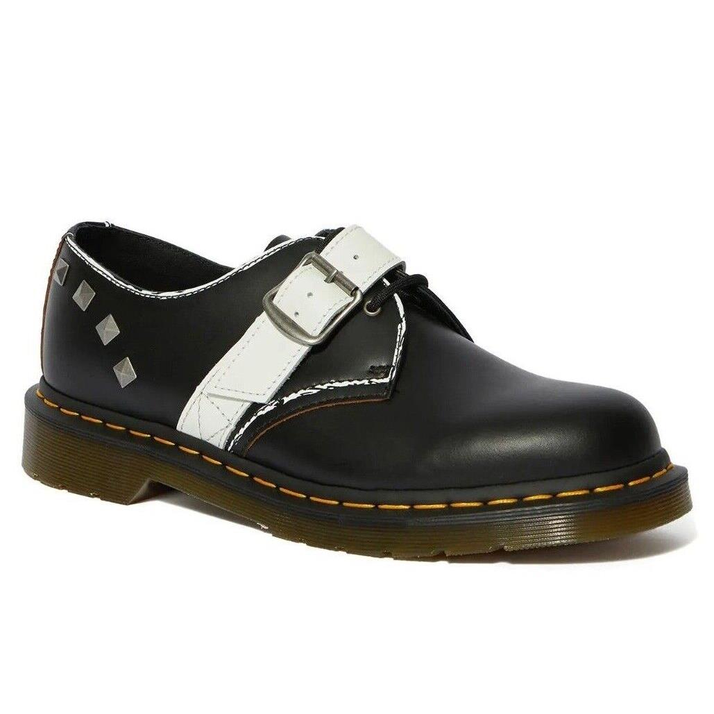 Dr. Martens 1461 Zambello Stud Leather Oxford Shoes Black US Womens 6 / Mens 7