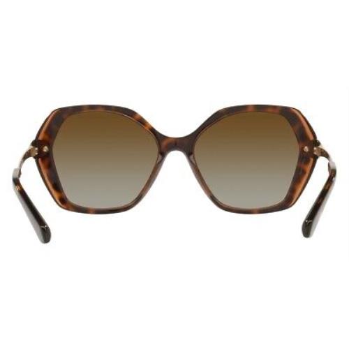 Bvlgari sunglasses  - Havana Frame, Polar Brown Gradient Lens, Havana on Transparent Brown Model