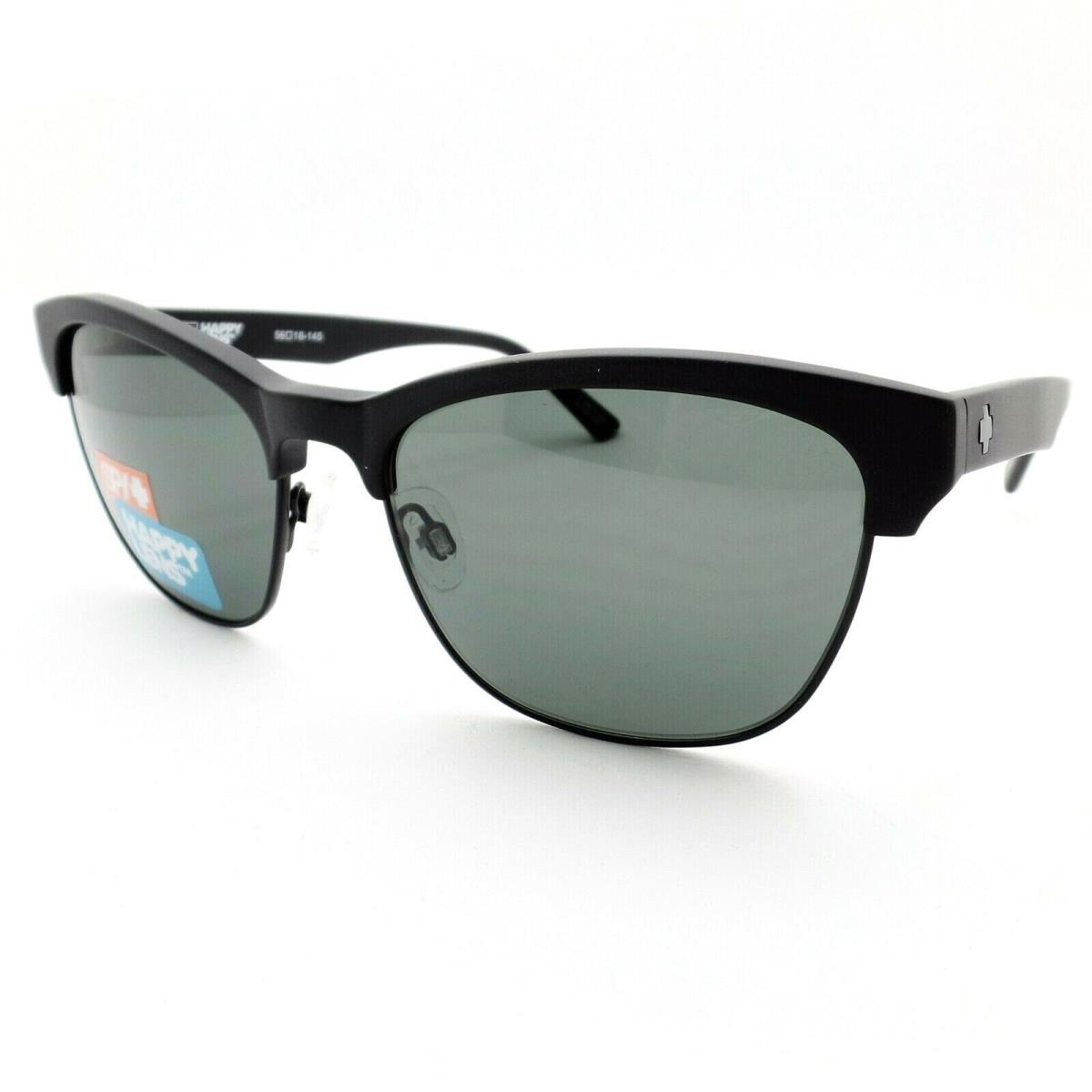 Spy Optics Loma Matte Black Happy Gray Green Sunglasses rl