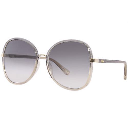 Chloé Chloe CH0030S 001 Sunglasses Women`s Grey/grey Gradient Butterfly Shape 60mm