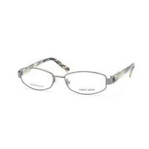 Giorgio Armani GA420 Pkv Silver Metal Eyeglasses Frame 53-16-135 Logo Italy