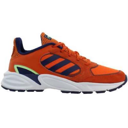 Adidas EG5640 90S Valasion Lace Up Mens Running Sneakers Shoes - Orange