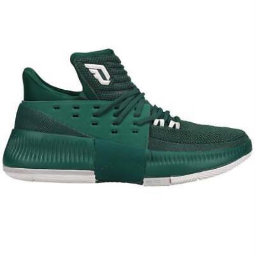 Adidas BY3194 Dame 3 Mens Basketball Sneakers Shoes Casual - Green