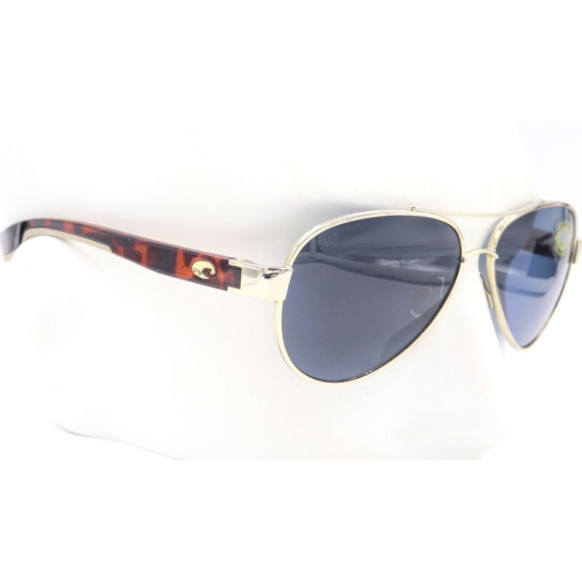 Costa Del Mar Loreto Rose Gold Gray 580P Sunglasses 06S4006 40060456