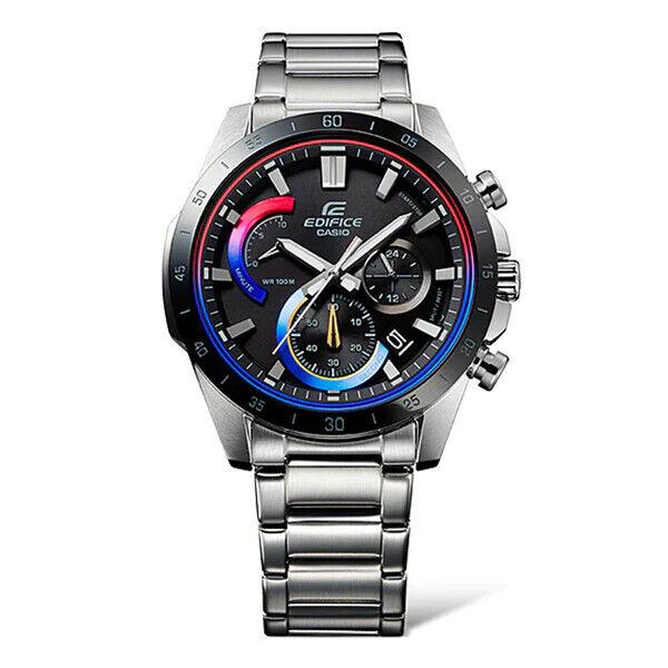 Casio Men`s Edifice Black Label Stainless Steel Watch EFR573HG-1AV