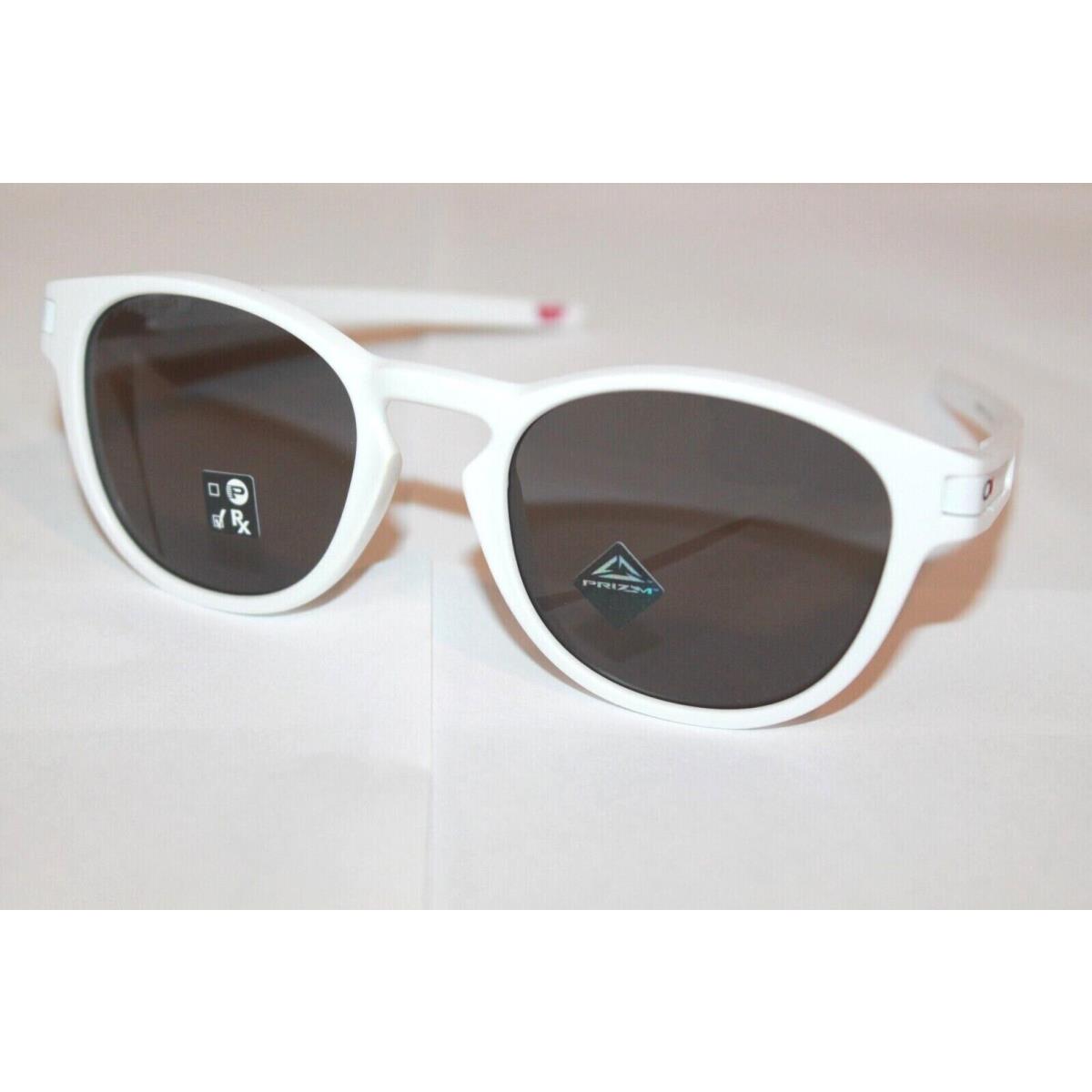 Oakley Latch Shibuya Sunglasses OO9349-3653 Jpn Matte White Frame W/ Prizm Grey