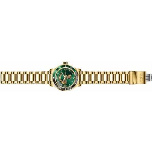 Invicta watch Specialty - Green Dial, Gold Band, Black/Green Bezel 1