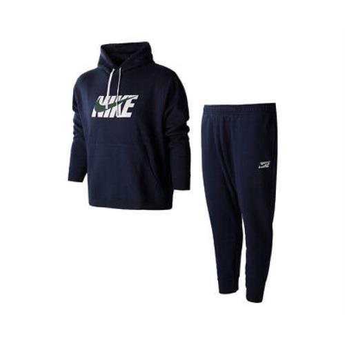 Nike Sportswear Hooded Fleece Track Suit Mens Active Tracksuits Size L Color: