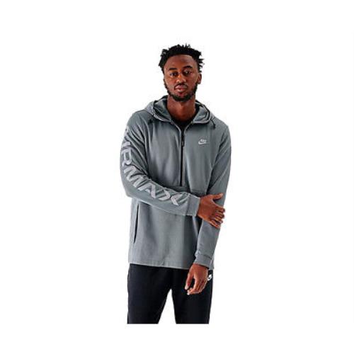 Nike Sportswear Air Max Half-zip Mens Jackets Size M Color: Grey/grey
