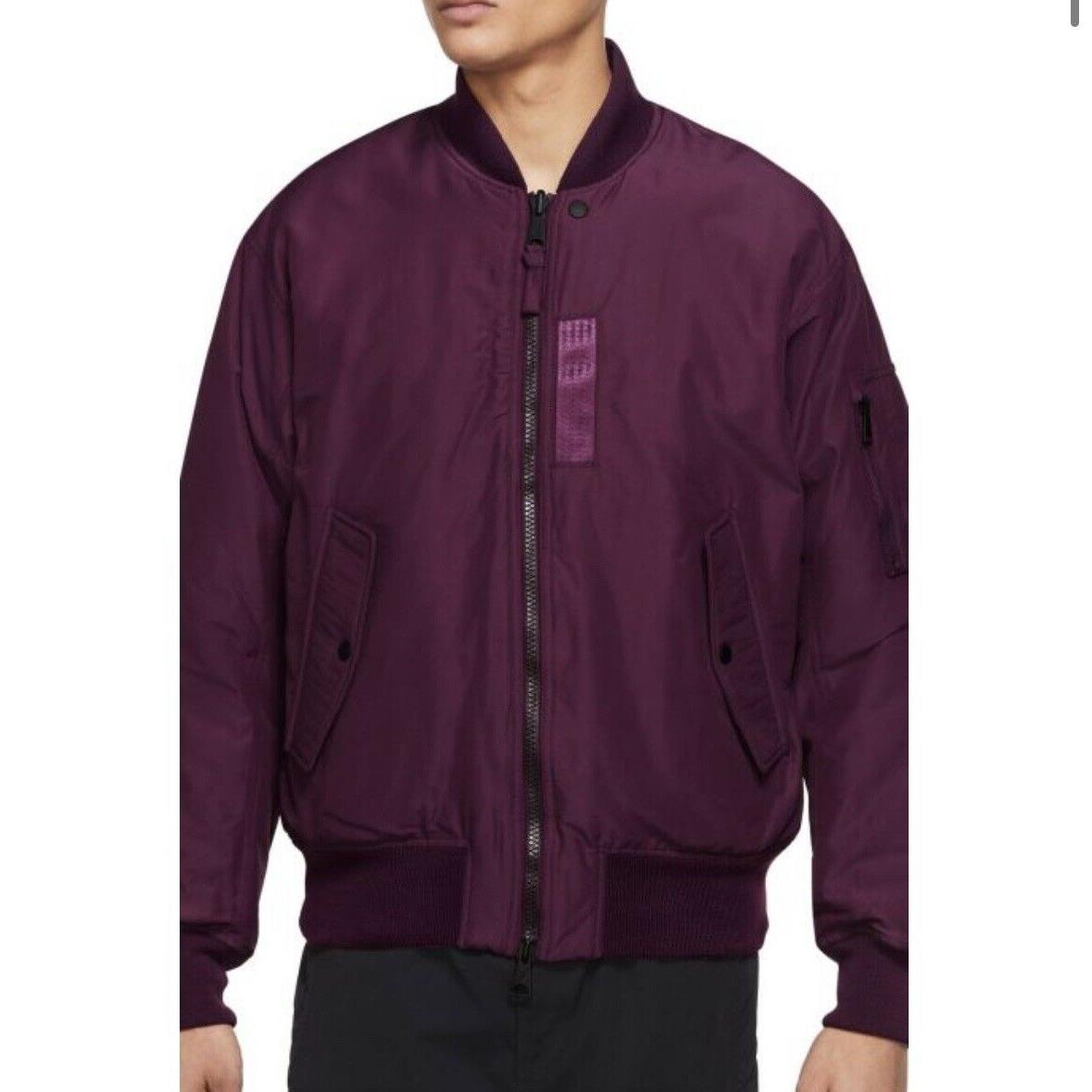 Air Jordan Reversible MA-1 Bomber Jacket DA9796-610 Bordeaux Mens XL