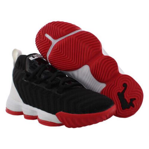 Nike Lebron Xvi PS Boys Shoes Size 11 Color: Black/white/university Red