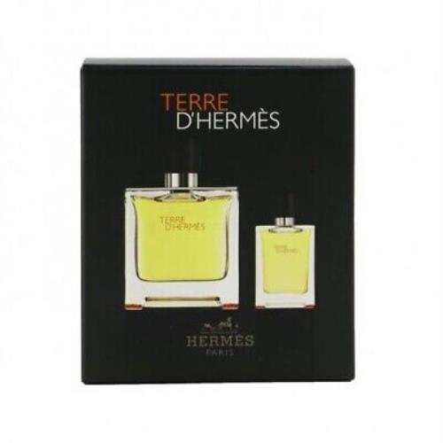 Terre D`hermes Hermes Men 2pcs Set 2.5 oz + 0.42 oz Pure Perfume