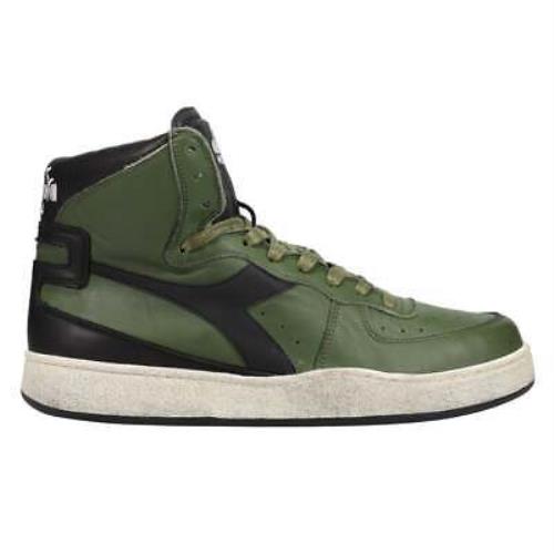 Diadora 158569-C2341 Mi Basket Used High Mens Sneakers Shoes - Green
