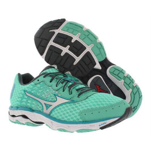Mizuno Wave Inspire 11 Running Wide Womens Shoes Size 6 Color: Green