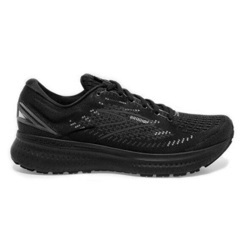 Men`s Brooks Glycerin 19 Cushion Neutral Black Ebony Wide Running Shoes - Black / Ebony