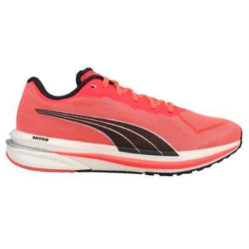Puma Velocity Nitro Lace Up 195697-06 Velocity Nitro Lace Up Womens Running Sneakers Shoes - Red - Red