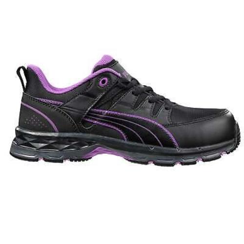 Puma Women`s Stepper 2.0 Low Composite Toe Black Work Safety Shoes 643955