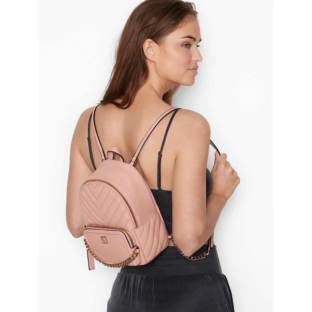 The Victoria`s Secret Small Backpack Signature Orchid Blush Backpack